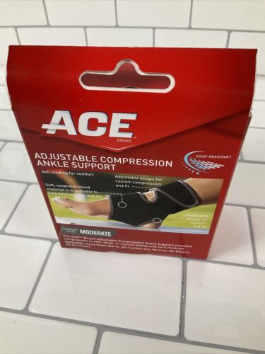 ACE Ankle Support | Moderate Support | Adjustable Compression | Black (6922751672503)